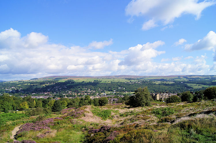 Looking down towards Ilkley