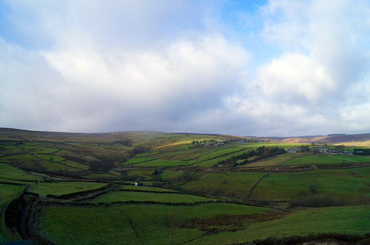 The view west to the moors