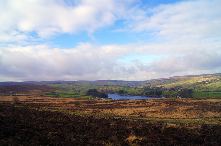 View from Penistone Hill to Lower Laithe Reservoir