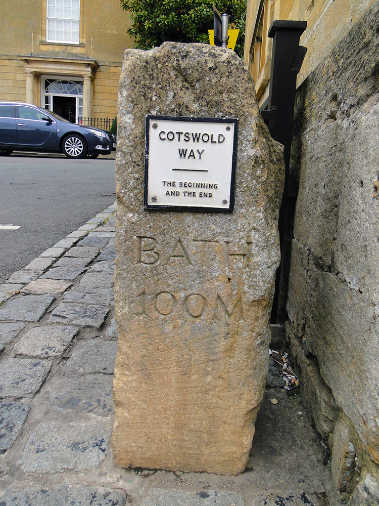 The beginning of the Cotswold Way