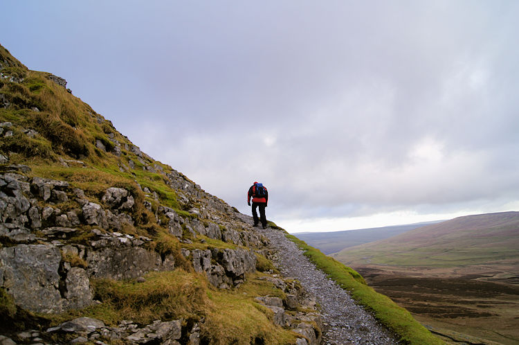 Climbing Pen-y-ghent