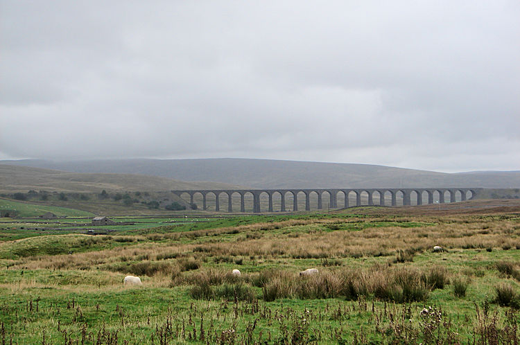 Ribblehead Viaduct seen from Bruntscar