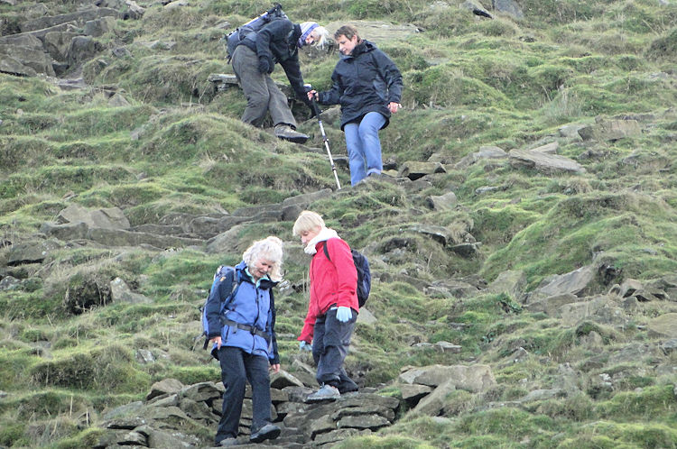 The steep north face of Ingleborough