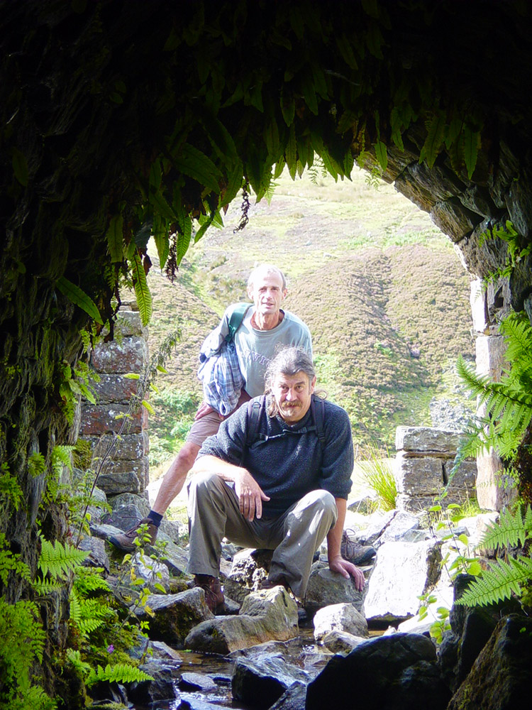 Looking into an old mine level near Swina Bank Scar