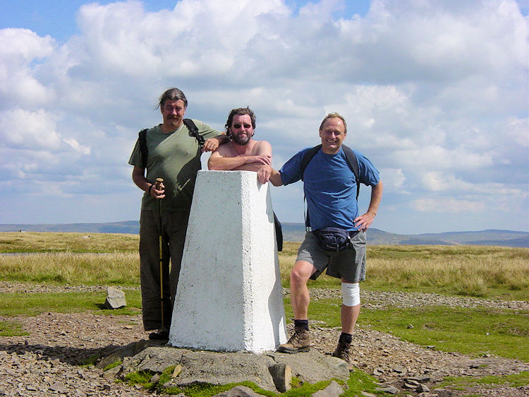 Deke, Stuart and me at the Calf trigpoint