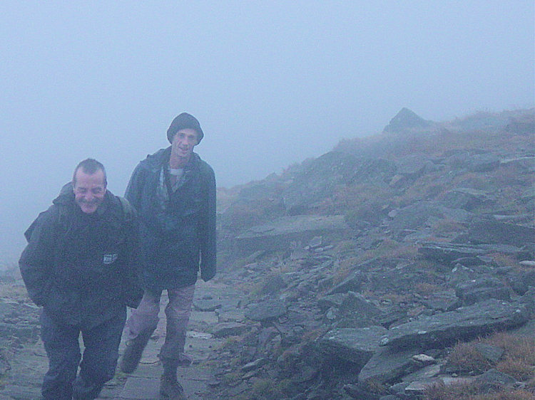 Into cloud on Ingleborough