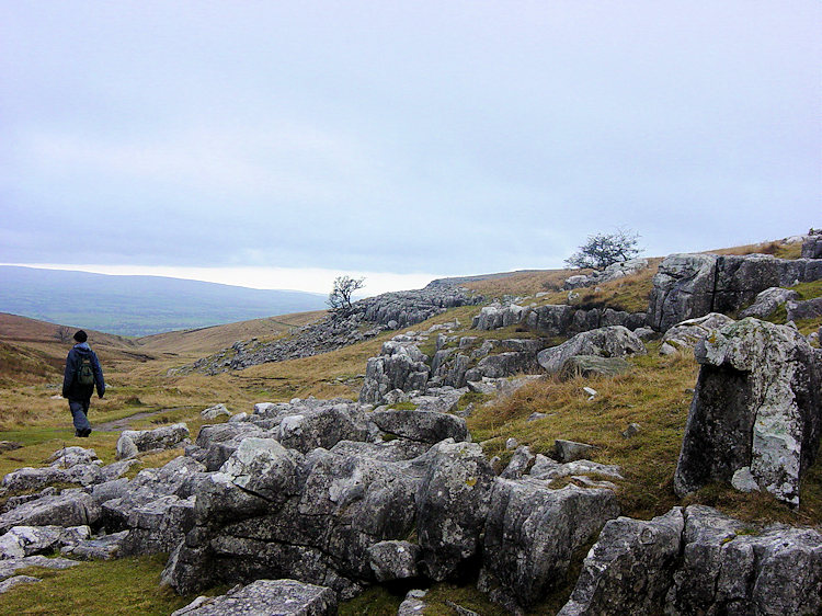 Descending from Ingleborough to Crina Bottom