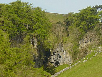Trow Gill as seen from the Long Lane track