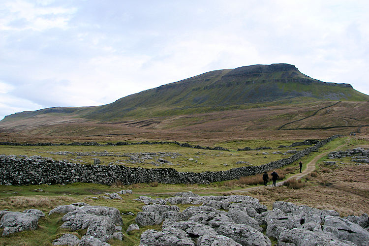 Pen-y-ghent looms large