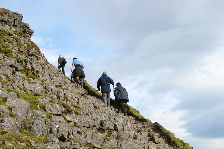 The ascent of Pen-y-ghent