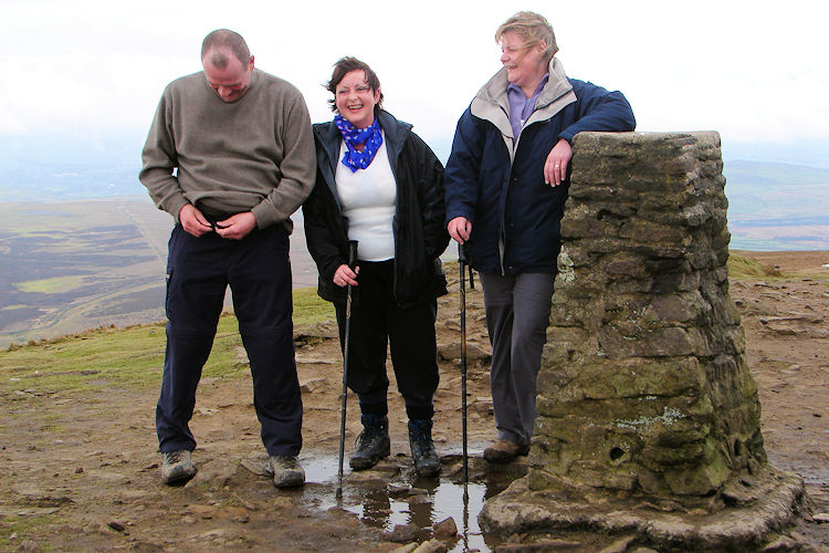 The summit of Pen-y-ghent