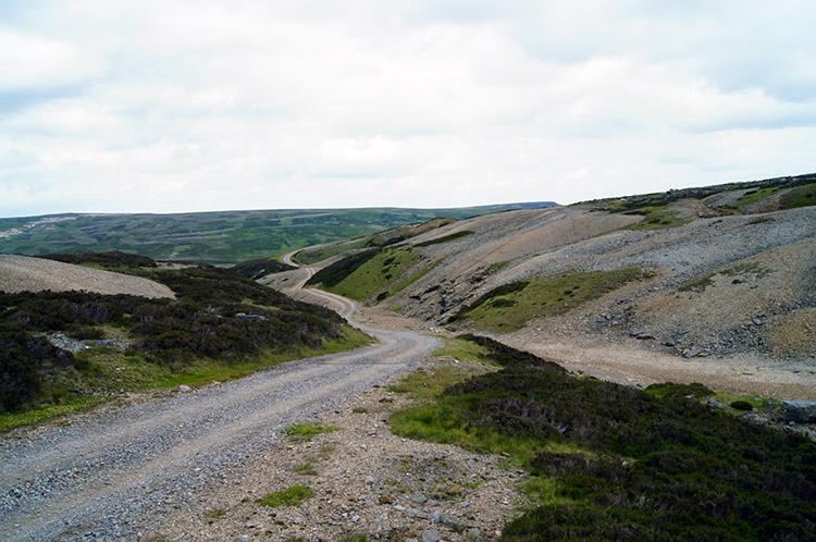 Lead mining slag on Reeth High Moor