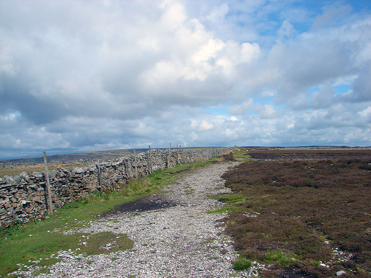 Walking along Fremington Edge