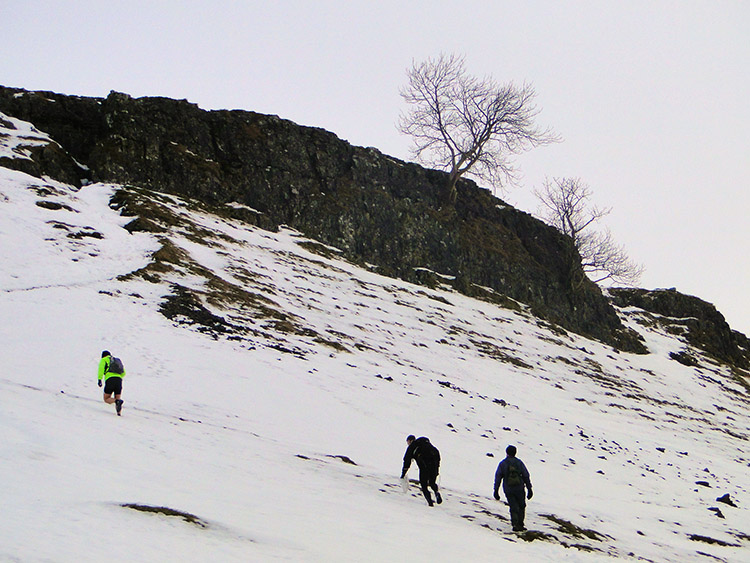 Climbing to Old Cote Moor