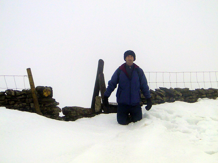 Dave in deep snow