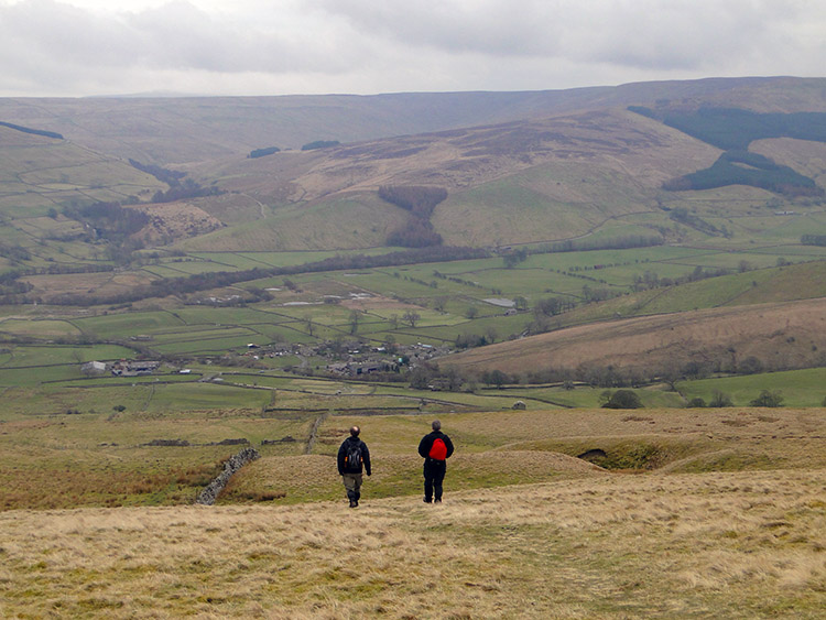 Beginning the descent to Marsett in Raydale