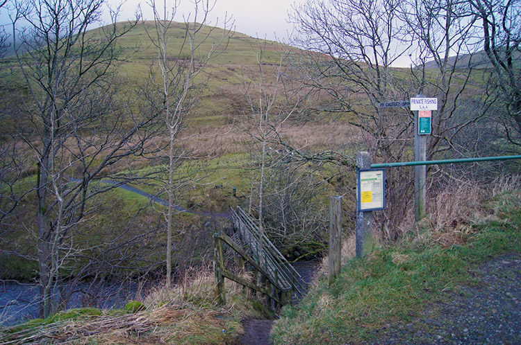 Footbridge over the River Rawthey at Low Haygarth