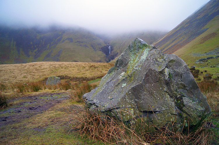 Approaching the cloud covered Howgill Fells