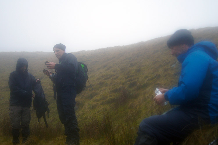 Time for a refreshment break in the cut of Swere Gill