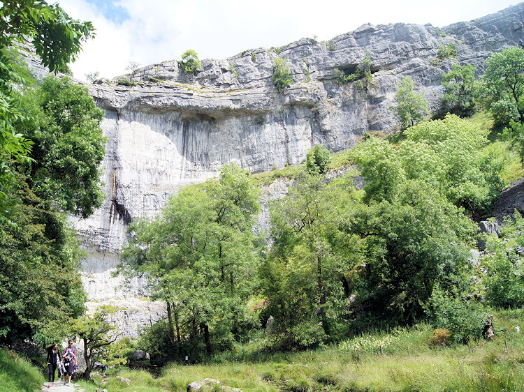 The magificent limestone cliff of Malham Cove