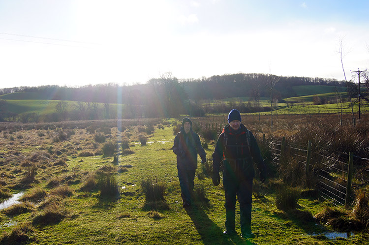 Crossing the field to Kilgram Grange