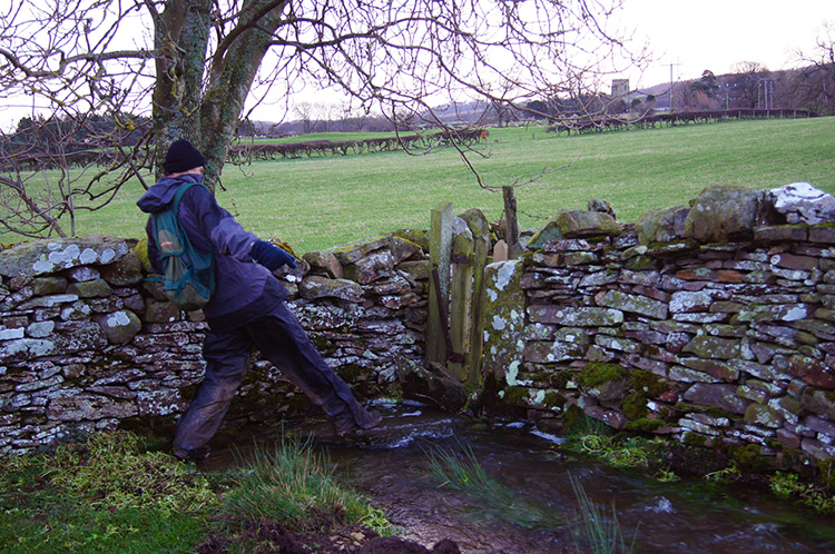 Even small streams were bursting their banks