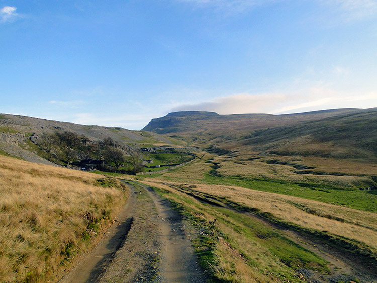 The view to Ingleborough from near Crina Bottom