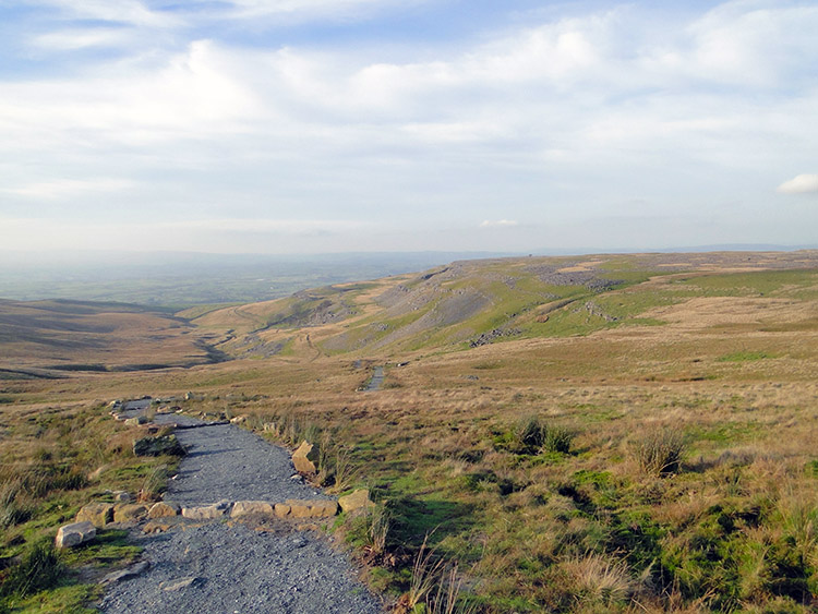 Looking back to Crina Bottom