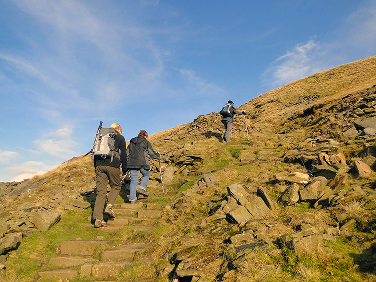 The final ascent to Ingleborough