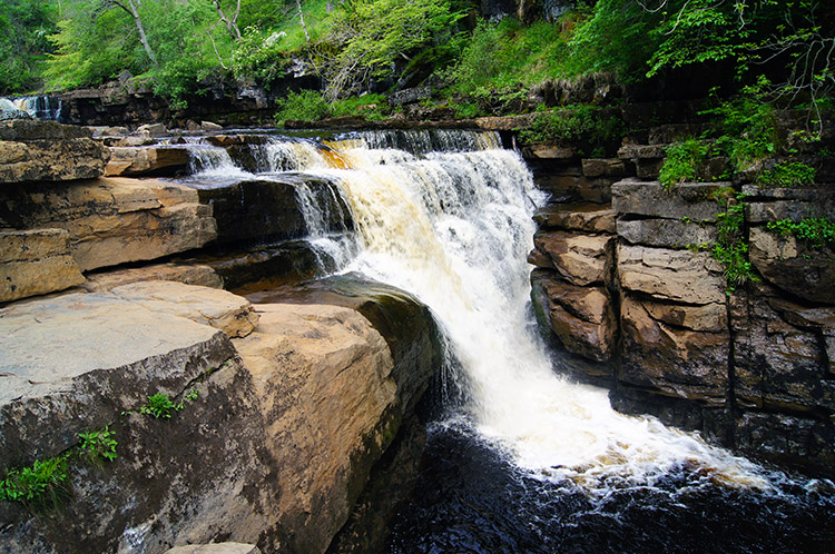 The lower waterfall of Kisdon Force