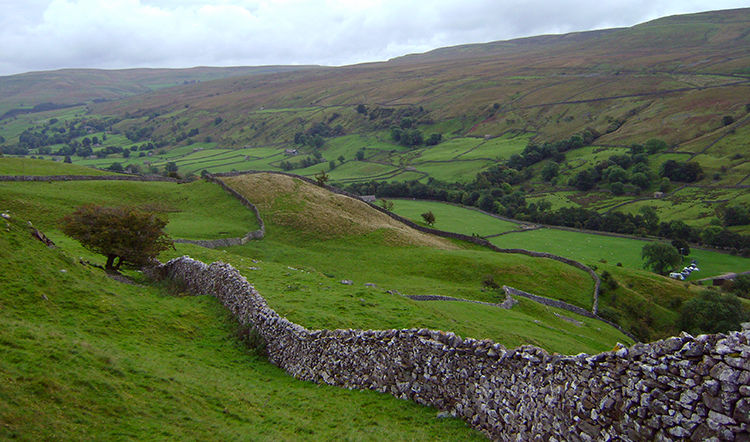 Looking back along Swaledale