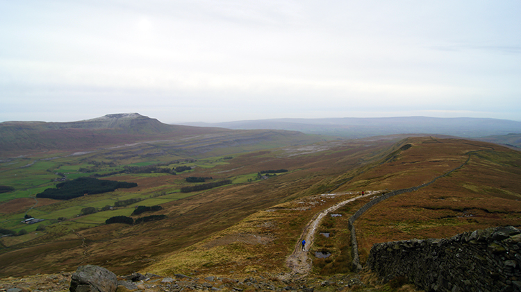 Ingleborough and the spine of Whernside