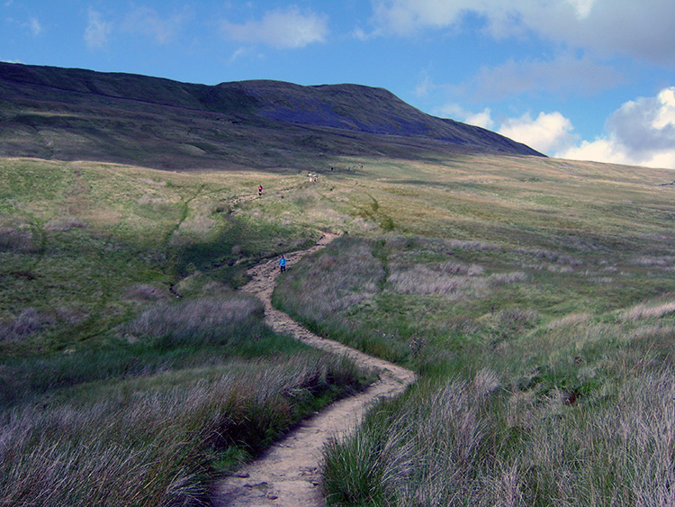 Looking back to Whernside