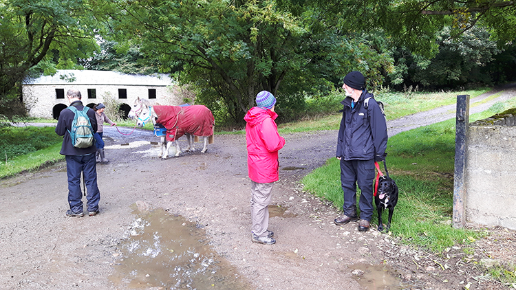 Meeting at Tullis Cote crossroads