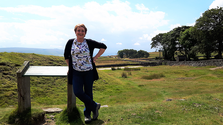 At the beginning of the trail at Yarnbury