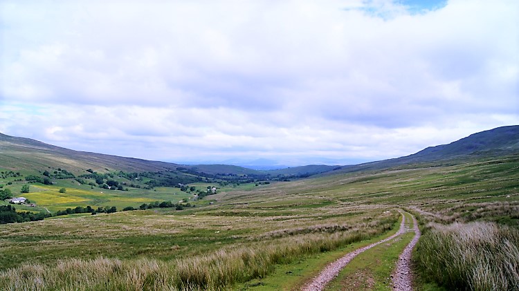 Walking along Old Road, Mallerstang