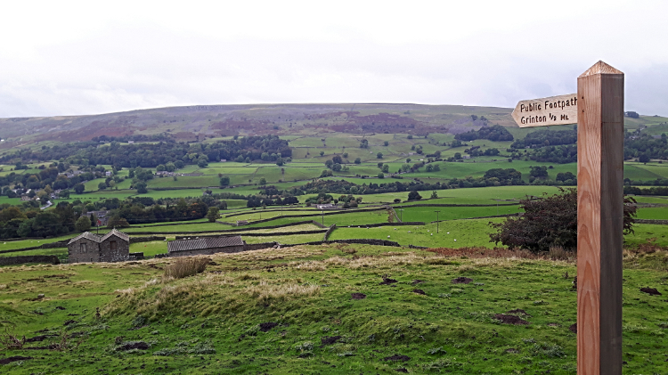 View from Grinton Lodge to Reeth