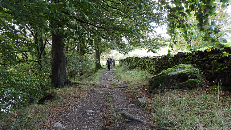 Following the path leading back to Giggleswick