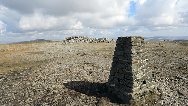 Trig point on the summit of Ingleborough