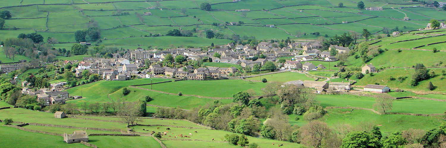 Reeth as seen from Fremington Edge