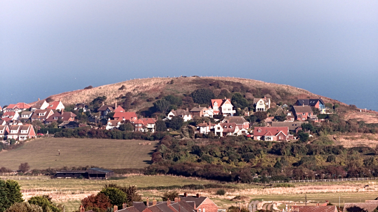 Beeston Bump seen Beeston Regis Heath