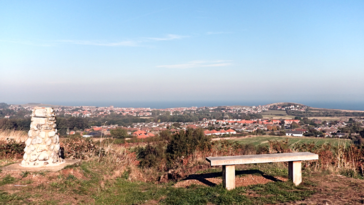 Sheringham, seen from the heathland viewing point