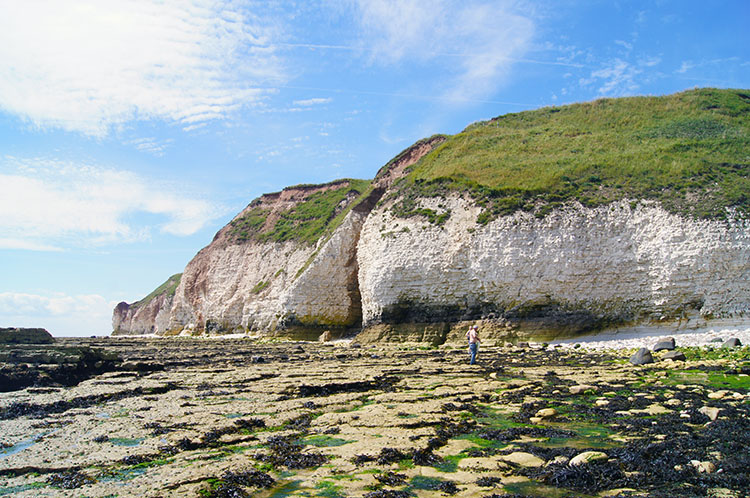 Chalk cliffs near High Stacks