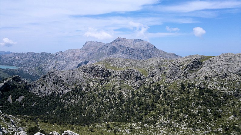 At 1,445m  Puig Major, Mallorca's highest mountain is higher than Ben Nevis