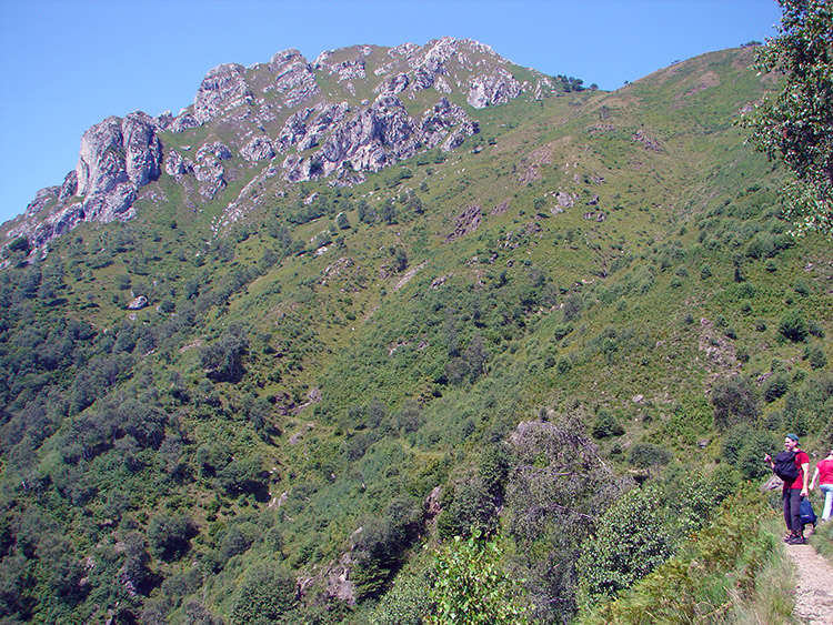 The path up to Rifugio Menaggio