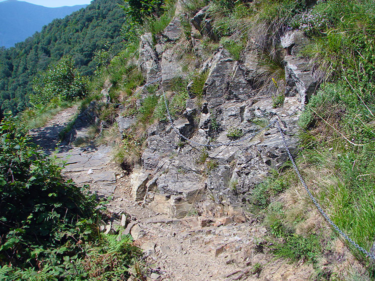 The narrow chain assisted section