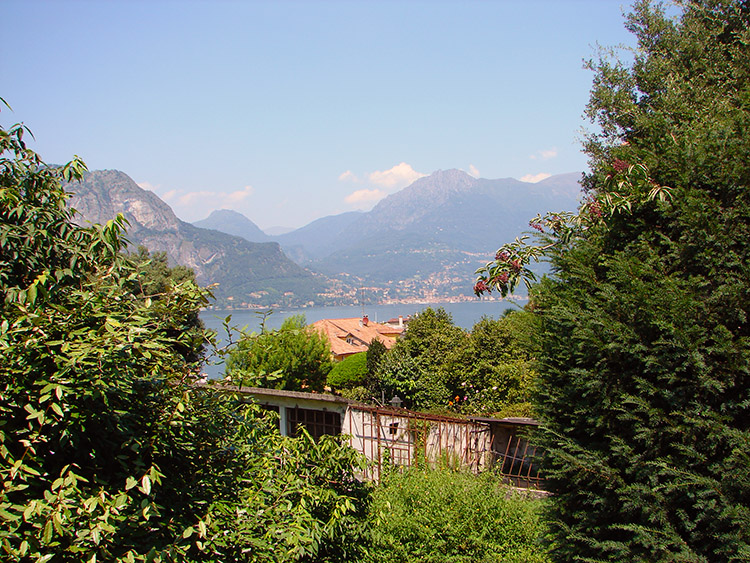 The view to Menaggio from the park in Bellagio