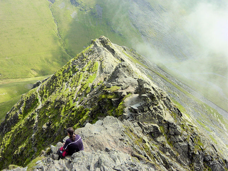 Enjoying the moment on Sharp Edge