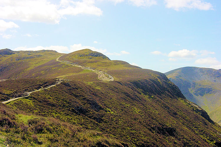 The path to High Spy from Maiden Moor