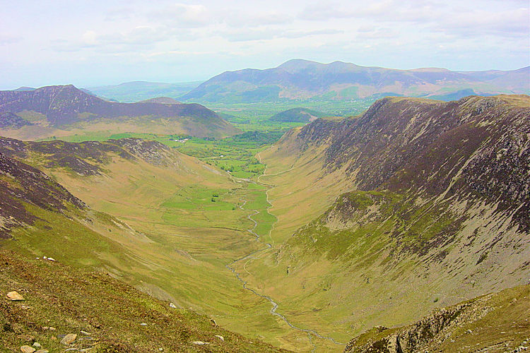 Newlands Valley as seen from Dale Head